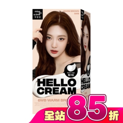 魅尚萱 - 魅尚萱HELLO CREAM染髮霜 6WB焦糖暖棕