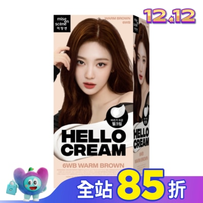 魅尚萱 魅尚萱HELLO CREAM染髮霜 6WB焦糖暖棕