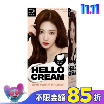 魅尚萱 魅尚萱HELLO CREAM染髮霜 6WB焦糖暖棕