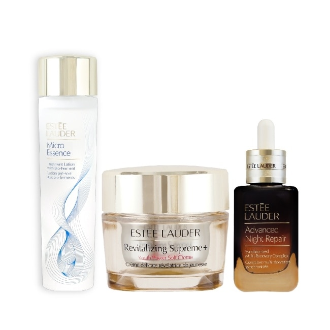 Estee Lauder 雅詩蘭黛 Estee Lauder雅詩蘭黛 年輕金三角美肌組(小棕瓶+膠原霜+原生露)_專櫃公司貨
