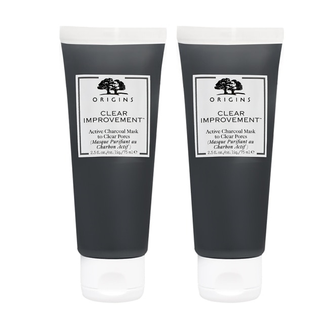 ORIGINS品木宣言 泥娃娃活性碳面膜(75ml) 2入組【短效良品2026/12】_國際航空版