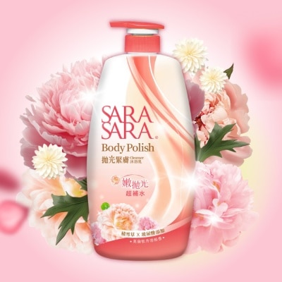 SARASARA 莎啦莎啦 莎啦莎啦-拋光緊膚沐浴乳(牡丹雪松香)1000g