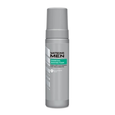 Watsons 屈臣氏 屈臣氏男士活性炭潔面刮鬍泡200ml