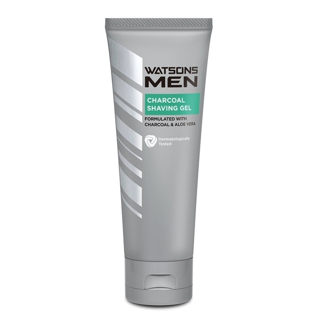 屈臣氏男士活性炭潔面刮鬍凝膠100g
