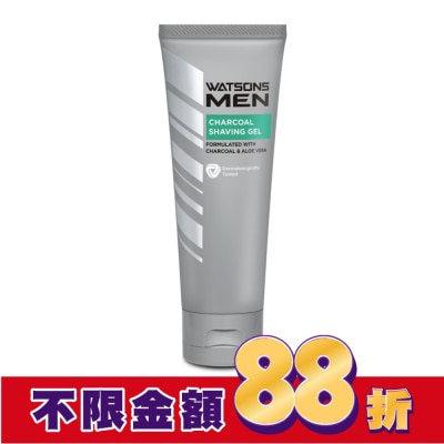 Watsons 屈臣氏 屈臣氏男士活性炭潔面刮鬍凝膠100g
