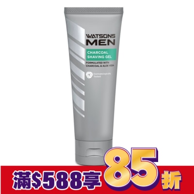 Watsons 屈臣氏 屈臣氏男士活性炭潔面刮鬍凝膠100g