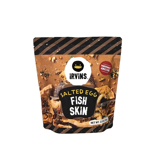 【IRVINS】新加坡鹹蛋黃魚皮-原味x6包(80g/包)