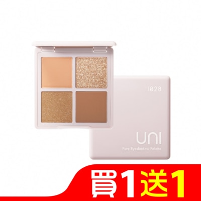 1028 1028 UNI 氧氣系純淨四色眼彩盤3.4g 奶油米