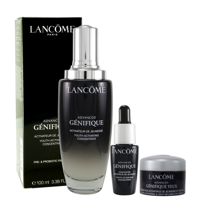 LANCOME超未來肌因賦活露100ml+7ml+亮眼精粹霜5ml(國際航空版)