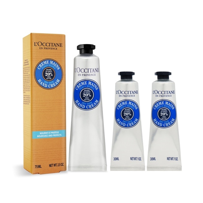 L’OCCITANE 歐舒丹 乳油木護手霜(75ml+30MLX2)-國際航空版