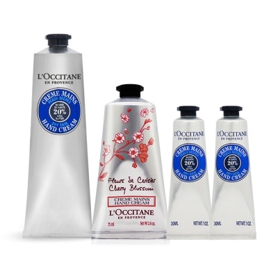 L OCCITANE L’OCCITANE 歐舒丹 乳油木櫻花完美護手組[乳油木150ml+櫻花75ml送乳油木30mlX2)]-國際航空版