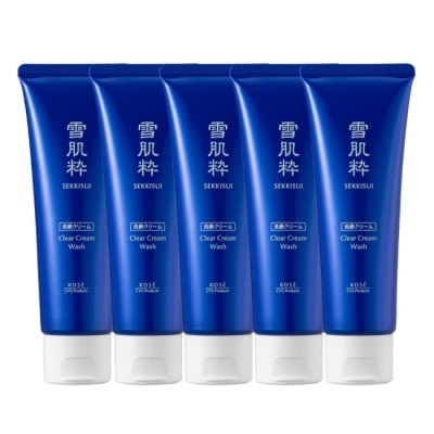 KOSE 高絲 - 【KOSE 高絲】雪肌粹 潔淨洗面乳120g 5入組 公司貨