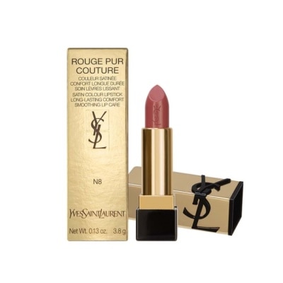 YSL YSL 奢華緞面唇膏(3.8g) #N8【短效良品2026/08】_國際航空版