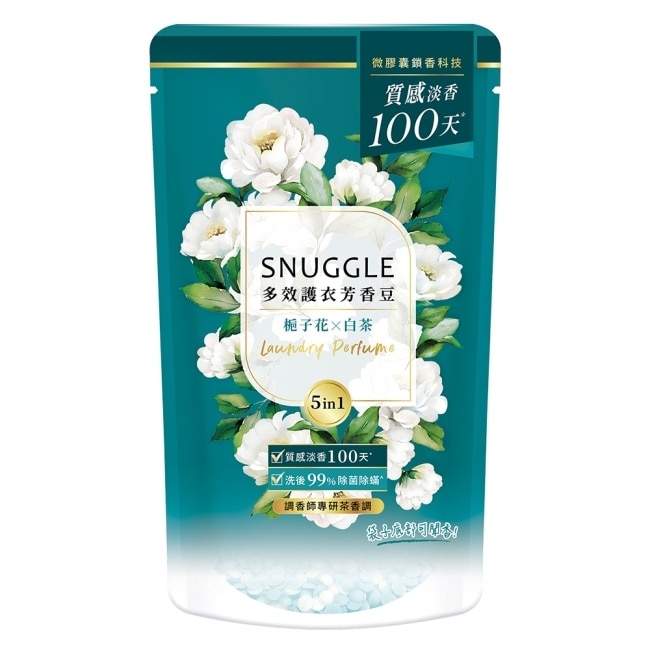 熊寶貝多效護衣芳香豆-梔子花X白茶補充包 300ML