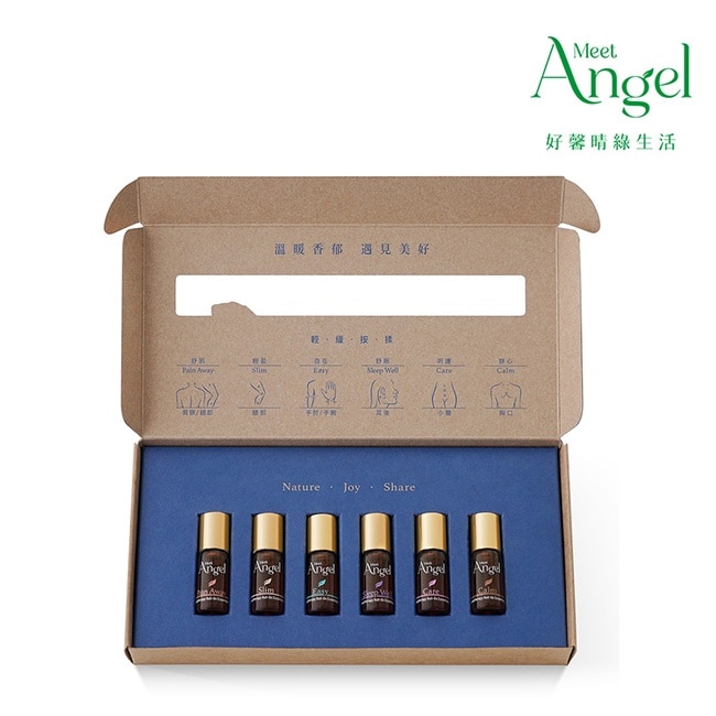 MeetAngel放鬆時刻芳療滾珠精油禮盒