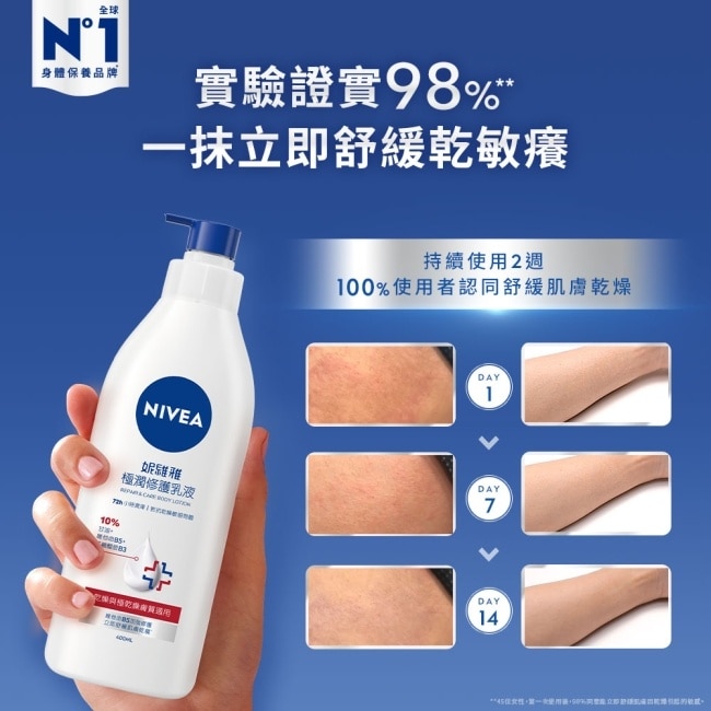 妮維雅極潤修護乳液400ml