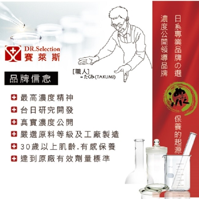 【DR.Selection 賽萊斯】玻尿酸彈嫩保濕精華液1 30mL