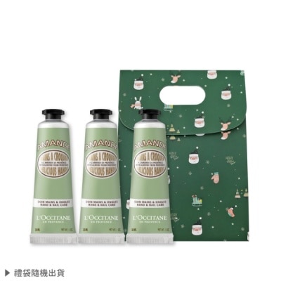L OCCITANE L’OCCITANE 歐舒丹 經典護手霜30MLX3禮袋組-杏仁-專櫃公司貨