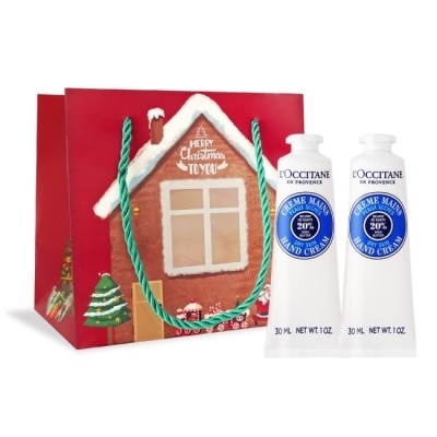 L OCCITANE L’OCCITANE 歐舒丹 新版經典護手霜30MLX2禮袋組-乳油木-專櫃公司貨