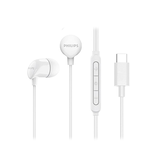 PHILIPS 完美氣密高音質入耳式Type C耳機附麥克風-TAE2146WT