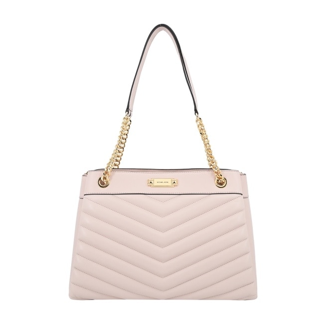 MICHAEL KORS WHITNEY平滑小香風鏈帶托特包-粉35R4GWHT6U-04PB