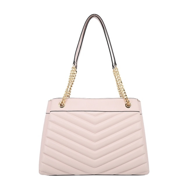 MICHAEL KORS WHITNEY平滑小香風鏈帶托特包-粉35R4GWHT6U-04PB