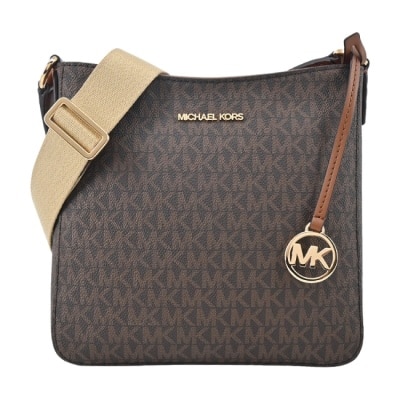 MICHAEL KORS MICHAEL KORS  JET SET TRAVEL PVC斜背旅行郵差包-小/咖35S4GTVC5B-54BR