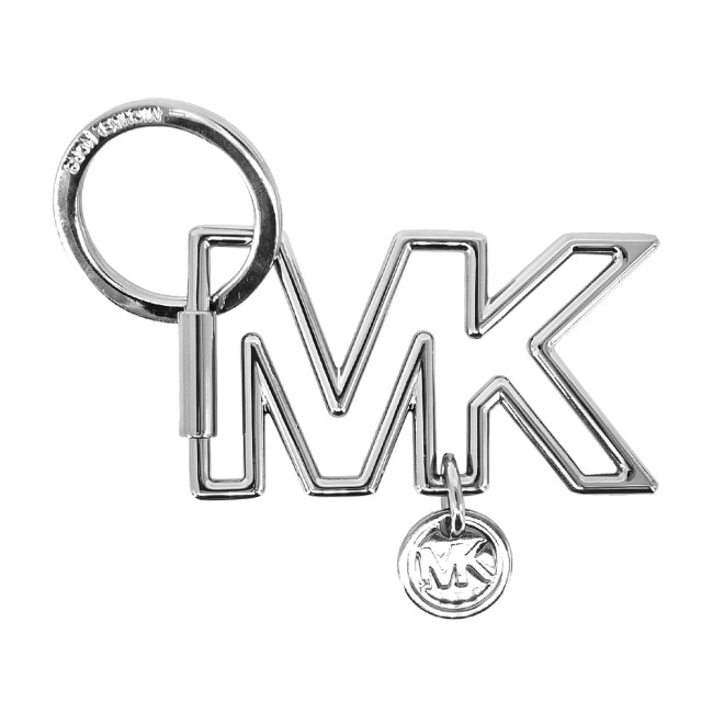 MICHAEL KORS PVC 滿版卡片/零錢包LOGO鑰匙圈禮盒-藍36S3LGFE6B-47AP