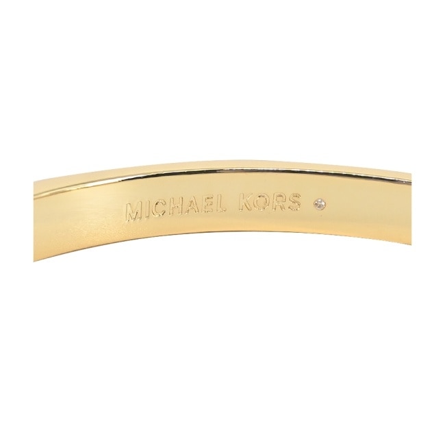 MICHAEL KORS BRASS 寬版LOGO扣式手環禮盒-紅色MKJX8117710-G16