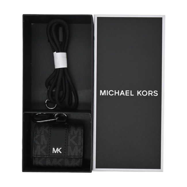 MICHAEL KORS GIFTING PVC AirPods Pro耳機掛繩保護套禮盒-黑36F2LGFL0B-09