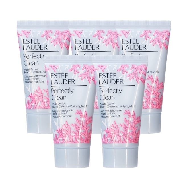 ESTEE LAUDER雅詩蘭黛 細緻煥采雙效淨化潔面乳(30ml) 5入組_公司貨