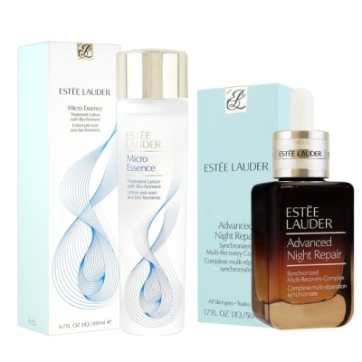 ESTEE LAUDER 雅詩蘭黛 ESTEE LAUDER雅詩蘭黛 穩膚嫩肌明星組(原生露+小棕瓶)_專櫃公司貨