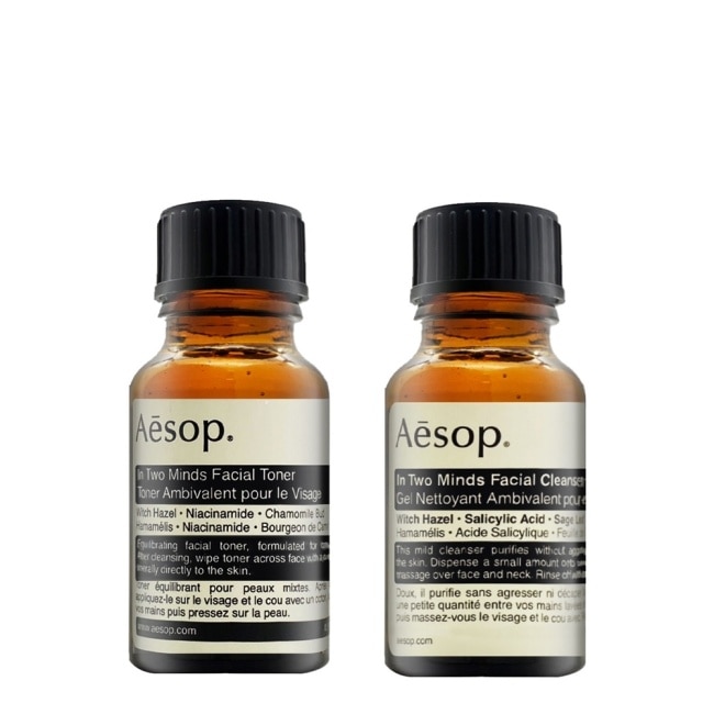 AESOP 二重奏調理液 15ml+潔面露 15ml