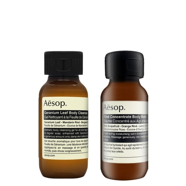 AESOP 天竺葵身體潔膚露 50ml+橙香身體乳霜 50ml