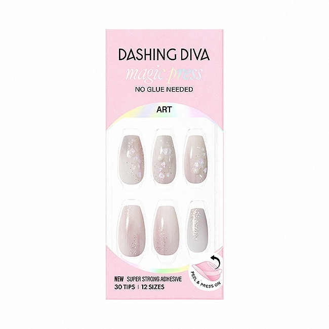Dashing Diva/M 薄型經典美甲片-浪漫紫藤花-30片