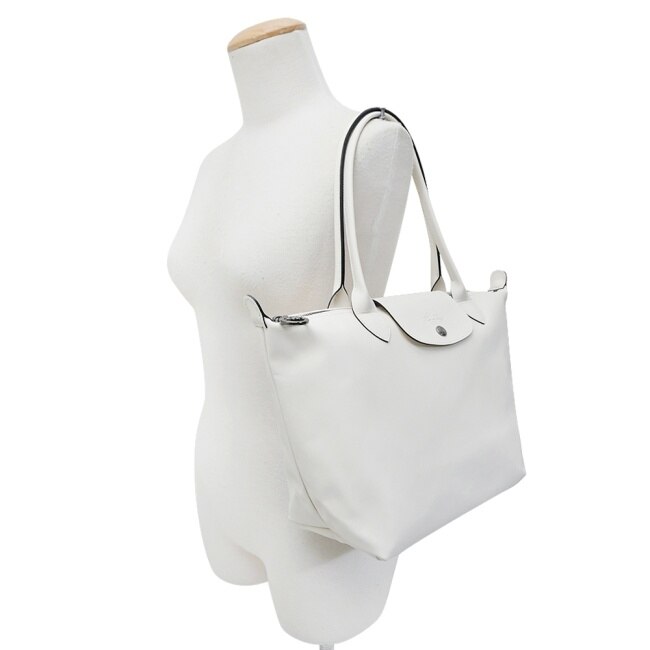 LONGCHAMP LE PLIAGE XTRA系列牛皮長把水餃肩背包(中/亞麻)2605-987-037