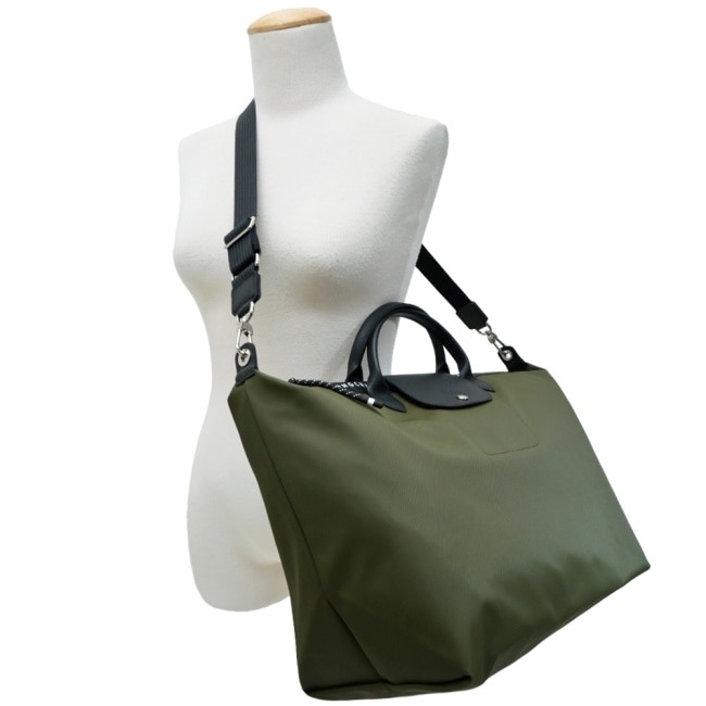 LONGCHAMP LE PLIAGE ENERGY系列兩用旅行袋(小/卡其綠)L1624-HSR-892