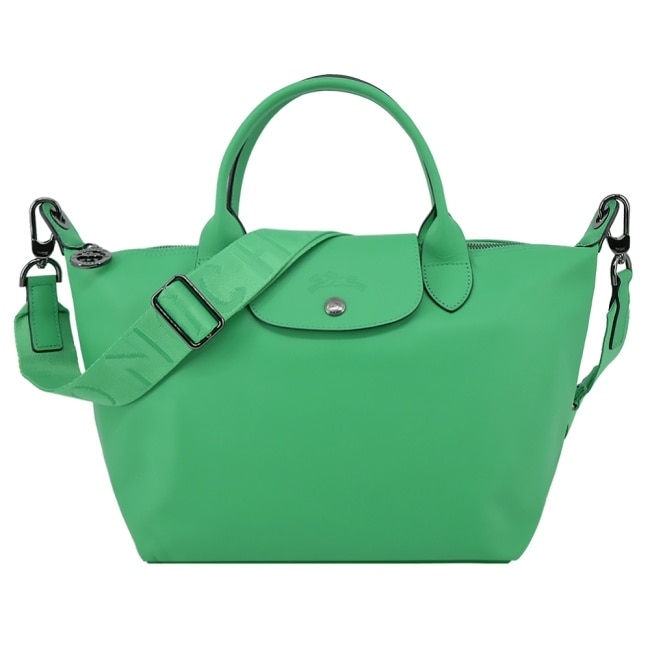 LONGCHAMP LE PLIAGE XTRA系列牛皮兩用水餃包(小/草綠)1512-987-249