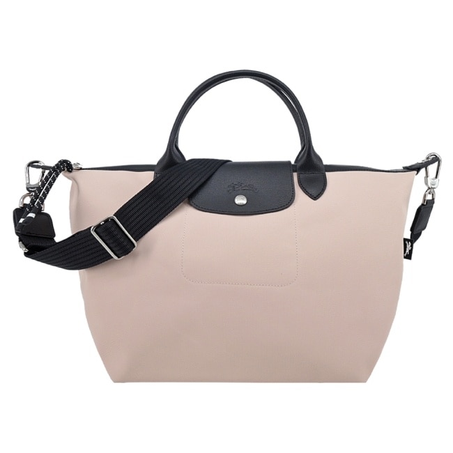 LONGCHAMP LE PLIAGE ENERGY系列再生尼龍兩用包(大/裸粉)L1515-HSR-542