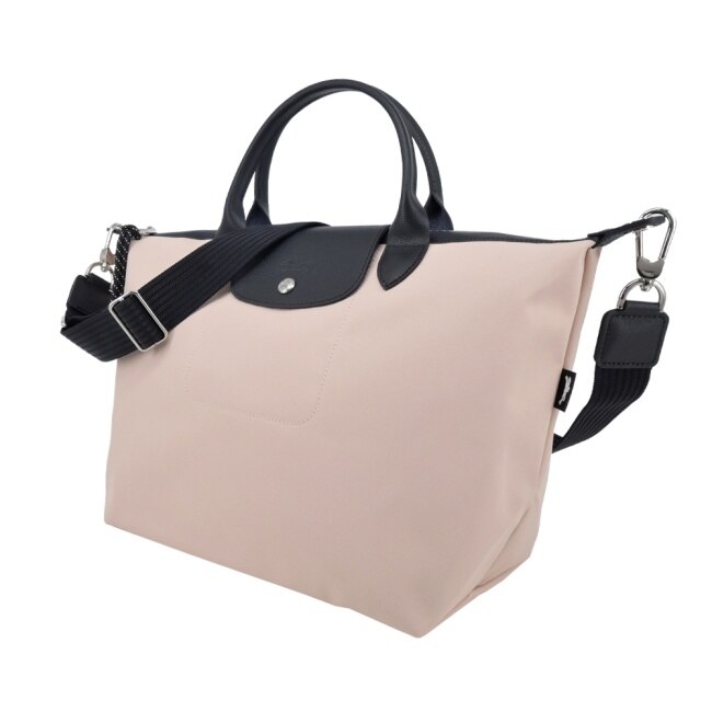 LONGCHAMP LE PLIAGE ENERGY系列再生尼龍兩用包(大/裸粉)L1515-HSR-542