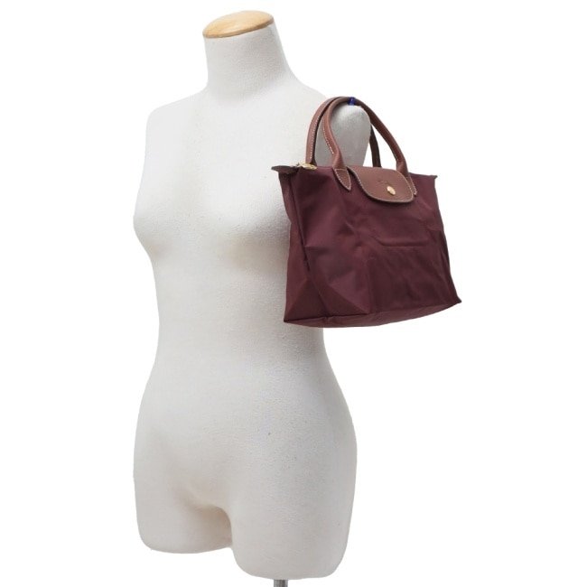 LONGCHAMP LE PLIAGE系列手提水餃包(小/酒紅)1621-089-P87