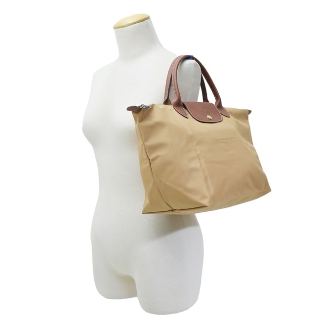 LONGCHAMP LE PLIAGE系列手提水餃包(中/小鹿棕)1623-089-P86