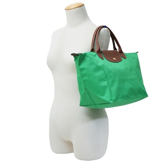 LONGCHAMP LE PLIAGE系列手提水餃包(中/草綠)1623-089-P88
