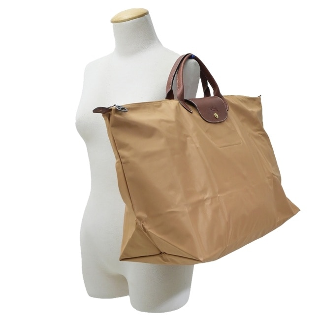 LONGCHAMP LE PLIAGE系列摺疊旅行袋(中/小鹿棕)1625-089-P86