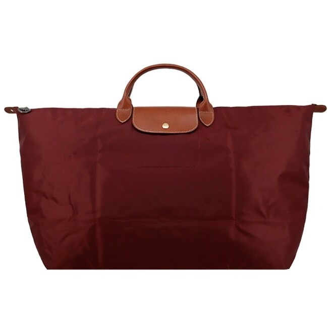 LONGCHAMP LE PLIAGE系列摺疊旅行袋(中/酒紅)1625-089-P87
