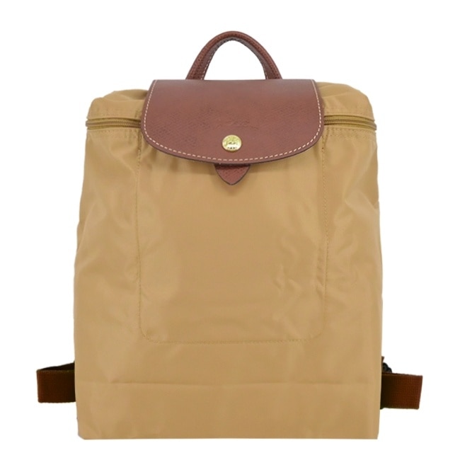 LONGCHAMP LE PLIAGE系列後背包(中/小鹿棕)1699-089-P86