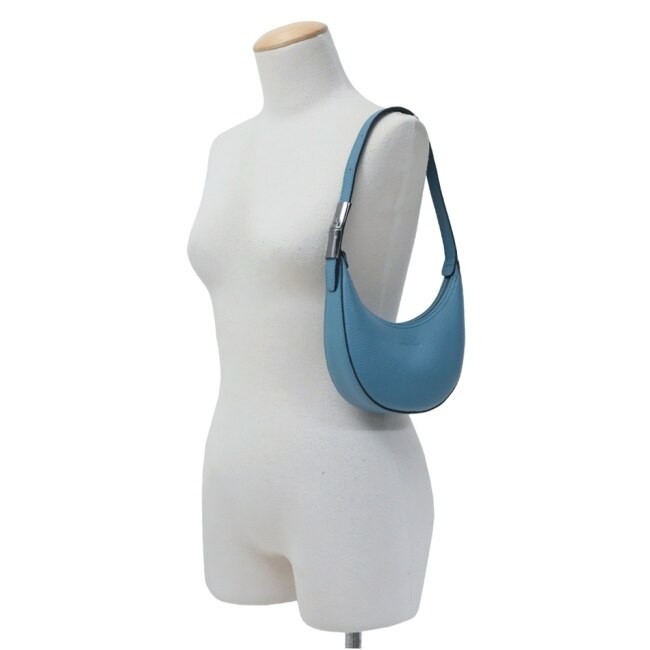 LONGCHAMP LE ROSEAU ESSENTIAL系列單肩包(小/孔雀藍)10217-968-P89