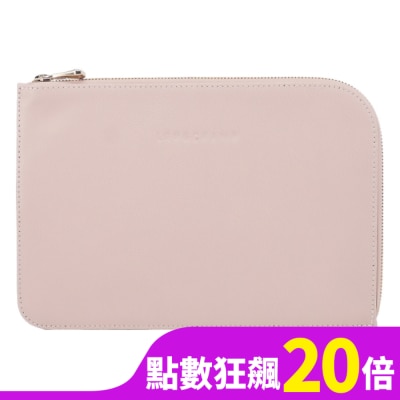 LONGCHAMP LONGCHAMP LE FOULONNE系列牛皮手拿包(裸粉)30040-021-542