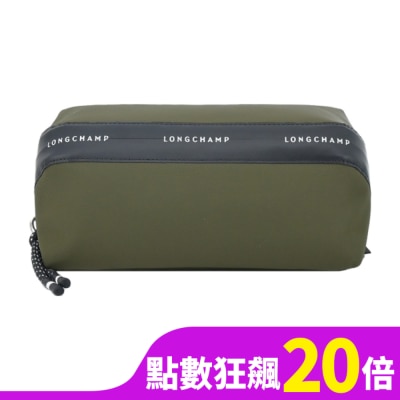LONGCHAMP LONGCHAMP LE PLIAGE ENERGY系列再生尼龍手拿包(卡其綠)30042-HSR-892