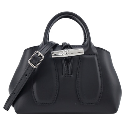 LONGCHAMP LONGCHAMP LE ROSEAU系列竹節兩用包(迷你/黑)10057-HCL-001